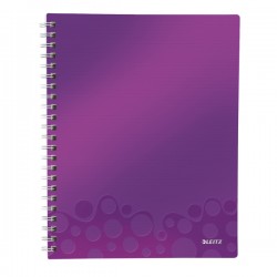 Caiet De Birou Leitz Wow Get Organized, Pp, A4, Matematica - Mov Metalizat Caiet De Birou Leitz Wow Get Organized, Pp, A4, Matematica - Mov Metalizat