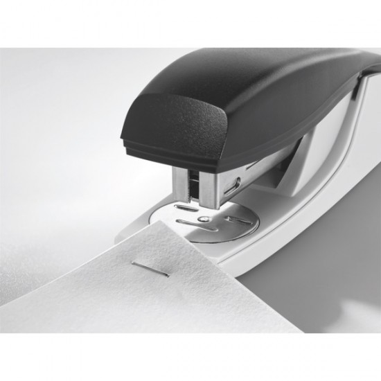 Capsator Plastic Leitz 5501 Nexxt Series, 25 Coli, 200 Capse P3 Incluse, Rosu