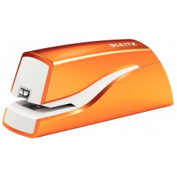 Capsator Electric Leitz Wow Cu Baterii Nexxt Series, 10 Coli - Portocaliu Metalizat