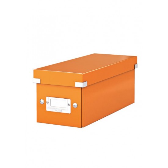 Cutie Pentru 30/60 Cd-uri, Leitz Click & Store, Carton Laminat - Portocaliu