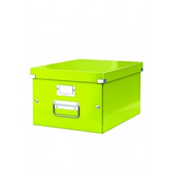 Cutie Leitz Click & Store Medie 281 X 200 X 369 Mm, Carton Laminat - Verde