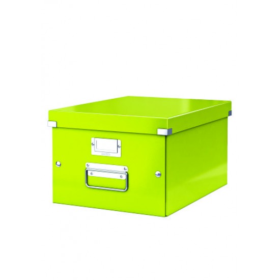 Cutie Leitz Click & Store Medie 281 X 200 X 369 Mm, Carton Laminat - Verde