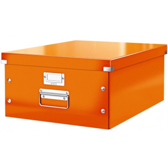 Cutie Leitz Click & Store Mare 369 X 200 X 484 Mm, Carton Laminat - Portocaliu