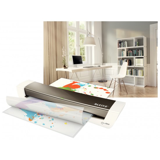 Laminator Leitz Ilam Home Office, A3, Kit Folii Laminare Inclus, Alb