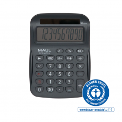 Calculator De Birou Maul Eco Mj555, 8 Digits, Realizat Din Plastic Reciclat, Incarcare Solara- Gri Calculator De Birou Maul Eco Mj555, 8 Digits, Realizat Din Plastic Reciclat, Incarcare Solara- Gri