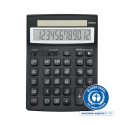 Calculator De Birou Maul Eco950, 12 Digits, Realizat Din Plastic Reciclat, Incarcare Solara- Negru Calculator De Birou Maul Eco950, 12 Digits, Realizat Din Plastic Reciclat, Incarcare Solara- Negru
