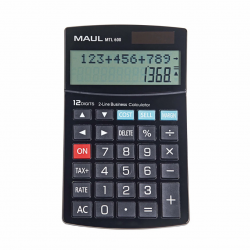 Calculator De Birou Maul Mtl600, 12 Digits, Afisaj Display Cu 2 Randuri - Negru