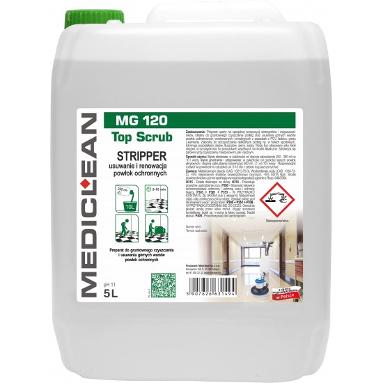 Detergent Pt Pardoseli Pvc,mozaic,ceramica Si Piatra Mediclean Mg120, 5l