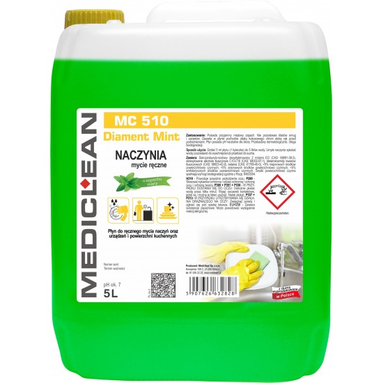 Detergent Vase Mediclean Mc510, 5l - Menta