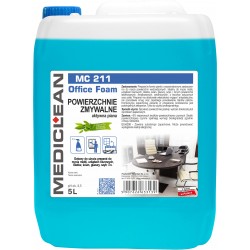 Detergent Spuma Pentru Curatarea Suprafetelor Lavabile Mediclean Mc211, 5l