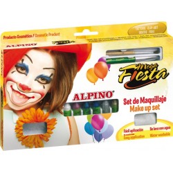Set Machiaj Alpino Carnival - 6 Culori X 5 Gr + Accesorii