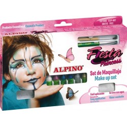 Set Machiaj Alpino Princess - 6 Culori X 5 Gr + Accesorii