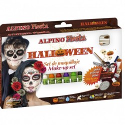Set Machiaj Alpino Halloween - 6 Culori X 5 Gr + Accesorii