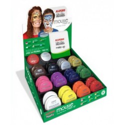 Display Spuma Machiaj, 14gr., 24 Buc/display, Alpino Make-up Mousse - 12 Culori