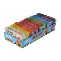 Display Plastilina Standard, 10 X 50gr./display, Alpino - 10 Culori Asortate