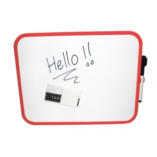 Tablita Magnetica Alba, Pentru Scris, 27.9 X 35.6 Cm + Marker, Clipper - Culori Rame - Asortate