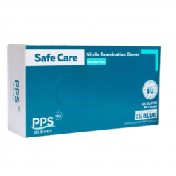 Manusi Nitril Pps, Unica Folosinta, 100 Buc/cutie - Albastre - Marime Xs