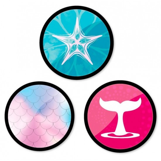 Insigne, 3buc/set, Roller Nikidom - Mermaid