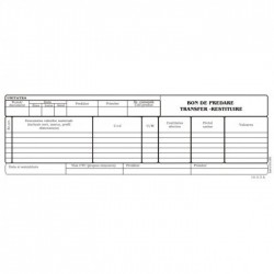 Bon Predare Transfer-restituire Autocopiativ,1/2a4 , 2 Ex.