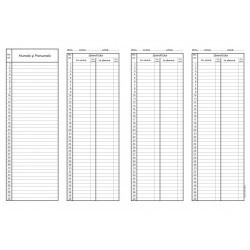 Condica De Prezenta, Format A4, 100 Coli/carnet