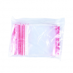 Pungi Plastic Cu Fermoar Pentru Sigilare, 100 X 100 Mm, 40 Microni, 100 Buc/set, Office Products -tr