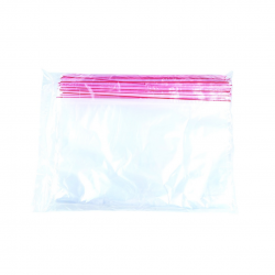 Pungi Plastic Cu Fermoar Pentru Sigilare, 350 X 450mm, 40 Microni, 100 Buc/set, Office Products -tra