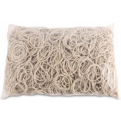 Elastice Pentru Bani, 1.5mm Grosime, D 40mm, 60% Cauciuc, 1000g/punga, Office Products -culoare Alba