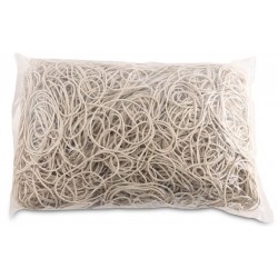 Elastice Pentru Bani, 1.5mm Grosime, D 60mm, 60% Cauciuc, 1000g/punga, Office Products -culoare Alba