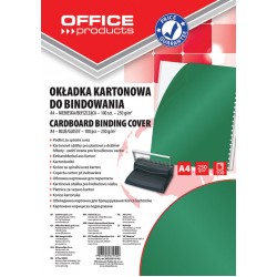 Coperta Carton Lucios 250g/mp, A4, 100/top, Office Products - Verde