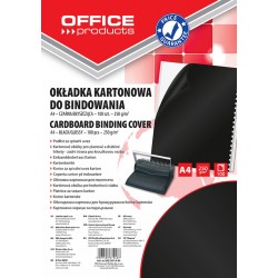 Coperta Carton Lucios 250g/mp, A4, 100/top, Office Products - Negru