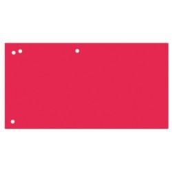 Separatoare Carton Pentru Biblioraft, 190 G/mp, 105 X 240mm, 100/set, Office Products Duo - Rosu