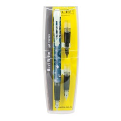 Set (penita Stilou Caligrafic 1,4mm, 0,8mm Si 1,8mm) Online College "best Writer" - Blue Star