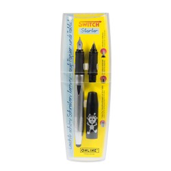 Set 2in1 (stilou+ Rezerva Cap Roller Ball) Online Switch - Negru