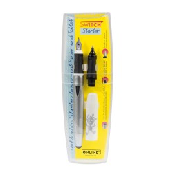 Set 2in1 (stilou+ Rezerva Cap Roller Ball) Online Switch - Alb