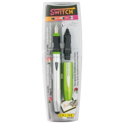 Set 2in1 (stilou+ Rezerva Cap Roller Ball) Online Switch Lefty - Verde