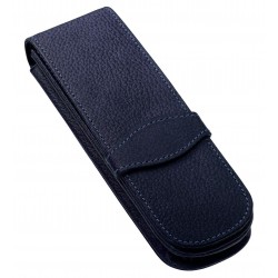 Etui Din Piele Pentru 2 Instrumente De Scris, Online - Albastru