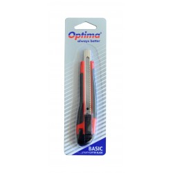 Cutter Basic Optima, Lama 9mm Sk7, Sina Metalica, Abs Cu Rubber Grip