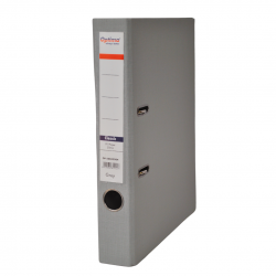 Biblioraft A4, Plastifiat Pp/paper, Margine Metalica, 50 Mm, Optima Classic - Gri