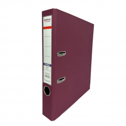 Biblioraft A4, Plastifiat Pp/pp, Margine Metalica, 50 Mm, Optima Premium - Visiniu