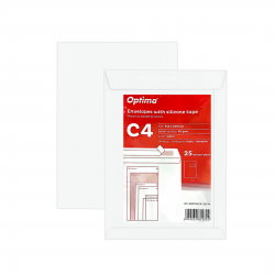 Plic C4 (324x229mm), Lipire Siliconica, 25 Buc/set, Optima - Alb - Fereastra Dreapta, 50x100mm Plic C4 (324x229mm), Lipire Siliconica, 25 Buc/set, Optima - Alb - Fereastra Dreapta, 50x100mm