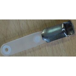 Clips Metalic Pentru Ecuson, Tip Crocodil, Curelusa De Prindere Din Plastic, Capsa Plastic, Opus