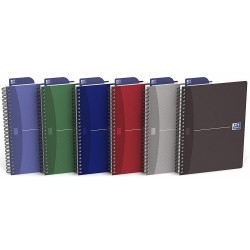 Caiet Cu Spirala A5, Oxford Office Essentials, 50 File-90g/mp, Scribzee, 4 Perf, Coperta Carton-mate