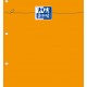 Blocnotes A4+, Oxford Orange, 80 File Albe - 80g/mp, Scribzee, 4 Perf, Coperta Carton - Mate