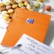 Blocnotes A4+, Oxford Orange, 80 File Albe - 80g/mp, Scribzee, 4 Perf, Coperta Carton - Mate