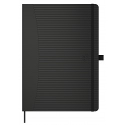 Caiet Cu Elastic, A5, Oxford Signature Touch, 80 File - 90g/mp, Scribzee, Mate - Negru