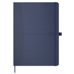 Caiet Cu Elastic, A5, Oxford Signature Touch, 80 File - 90g/mp, Scribzee, Dictando - Albastru