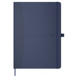 Caiet Cu Elastic, A5, Oxford Signature Touch, 80 File - 90g/mp, Scribzee, Mate - Albastru