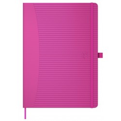 Caiet Cu Elastic, A5, Oxford Signature Touch, 80 File - 90g/mp, Scribzee, Dictando - Fucsia