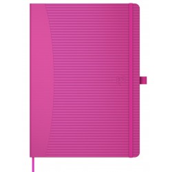 Caiet Cu Elastic, A5, Oxford Signature Touch, 80 File - 90g/mp, Scribzee, Mate - Fucsia