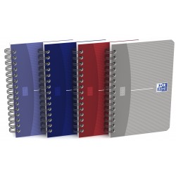 Caiet Cu Spirala 9 X 14cm, Oxford Office Essentials, 90 File - 90g/mp, Coperta Carton - Dictando